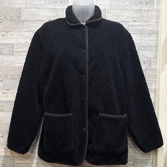 Woolrich Jackets & Blazers - Woolrich Black Quilted Teddy Jacket
